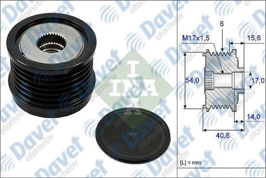 DEN-DAN995 Alternator 12v 120a Klimali (Fiat Doblo 1.6 D Mjt 10-  Linea 1.6d 09-  Ducato 2.0 D  11- /Alfa Romeo   159  05-11  Mito 1.6jtdm  08-